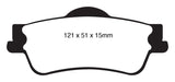 EBC 11+ Chevrolet Caprice 3.6 Yellowstuff Rear Brake Pads EBC Brake Pads - Performance  AXOPROS
