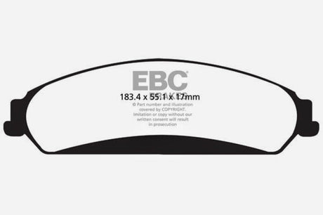 EBC 11+ Chrysler 300C 5.7 Redstuff Front Brake Pads EBC Brake Pads - Performance  AXOPROS