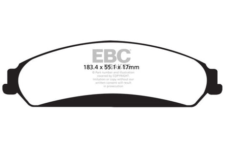 EBC 11+ Chrysler 300C 5.7 Redstuff Front Brake Pads EBC Brake Pads - Performance  AXOPROS