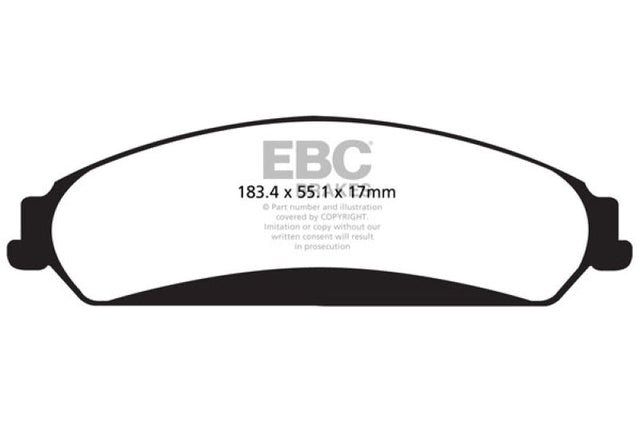 EBC 11+ Chrysler 300C 5.7 Redstuff Front Brake Pads EBC Brake Pads - Performance  AXOPROS