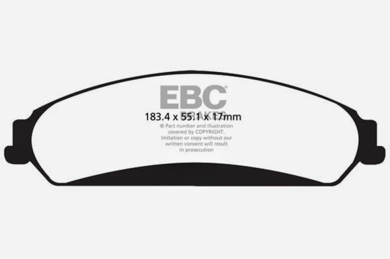EBC 11+ Chrysler 300C 5.7 Yellowstuff Front Brake Pads EBC Brake Pads - Performance  AXOPROS