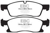 EBC 11+ Dodge Durango 3.6 Greenstuff Front Brake Pads EBC Brake Pads - Performance  AXOPROS