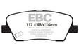 EBC 11+ Hyundai Equus 4.6 Redstuff Rear Brake Pads EBC Brake Pads - Performance  AXOPROS