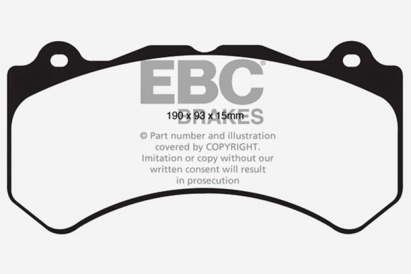 EBC 11+ Jeep Grand Cherokee 6.4 SRT-8 Greenstuff Front Brake Pads EBC Brake Pads - Performance  AXOPROS
