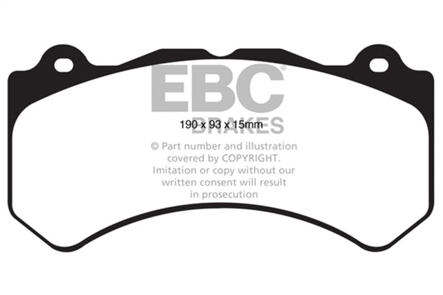 EBC 11+ Jeep Grand Cherokee 6.4 SRT-8 Greenstuff Front Brake Pads EBC Brake Pads - Performance  AXOPROS