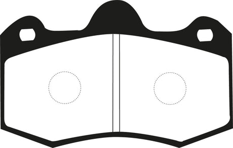 EBC 11+ Mclaren MP4-12C 3.8 Twin Turbo Yellowstuff Rear Brake Pads EBC Brake Pads - Performance  AXOPROS