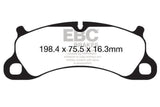 EBC 12-15 Porsche 911 (991) Carrera S 3.8L (Cast Iron Rotor Only) Bluestuff Front Brake Pads EBC Brake Pads - Racing  AXOPROS