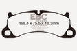 EBC 12-15 Porsche 911 (991) Carrera S 3.8L (Cast Iron Rotor Only) Bluestuff Front Brake Pads EBC Brake Pads - Racing  AXOPROS