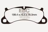 EBC 12-15 Porsche 911 (991) Carrera S 3.8L (Cast Iron Rotor Only) Bluestuff Front Brake Pads EBC Brake Pads - Racing  AXOPROS