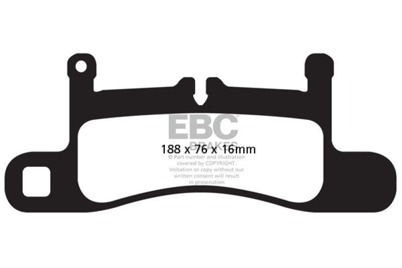 EBC 12-15 Porsche 911 (991) (Cast Iron Rotor only) 3.4 Carrera Redstuff Rear Brake Pads EBC Brake Pads - Performance  AXOPROS