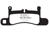 EBC 12-15 Porsche 911 (991) (Cast Iron Rotor only) 3.4 Carrera Redstuff Rear Brake Pads EBC Brake Pads - Performance  AXOPROS