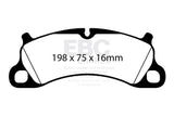EBC 12-15 Porsche 911 (991) (Cast Iron Rotor only) 3.8 Carrera S Redstuff Front Brake Pads EBC Brake Pads - Performance  AXOPROS
