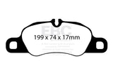EBC 12-16 Porsche Boxster 2.7L (Cast Iron Rotors Only) Bluestuff Front Brake Pads EBC Brake Pads - Racing  AXOPROS