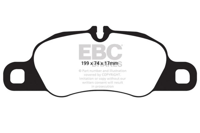EBC 12-16 Porsche Boxster 2.7L (Cast Iron Rotors Only) Bluestuff Front Brake Pads EBC Brake Pads - Racing  AXOPROS
