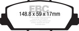 EBC 12+ Acura RDX 3.5 Redstuff Front Brake Pads EBC Brake Pads - Performance  AXOPROS