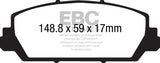 EBC 12+ Acura RDX 3.5 Redstuff Front Brake Pads EBC Brake Pads - Performance  AXOPROS