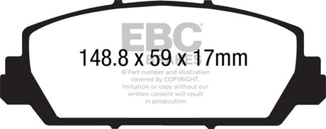 EBC 12+ Acura RDX 3.5 Yellowstuff Front Brake Pads EBC Brake Pads - Performance  AXOPROS