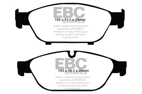 EBC 12+ Audi A6 Quattro 3.0 Supercharged Redstuff Front Brake Pads EBC Brake Pads - Performance  AXOPROS