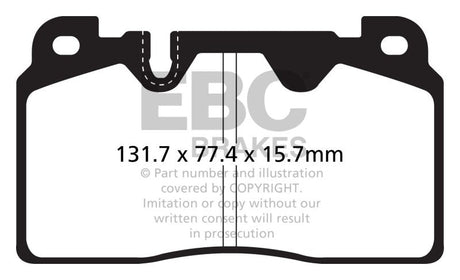 EBC 12+ Audi Q5 2.0 Turbo (Brembo) Redstuff Front Brake Pads EBC Brake Pads - Performance  AXOPROS