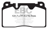 EBC 12+ Audi Q5 2.0 Turbo (Brembo) Yellowstuff Front Brake Pads EBC Brake Pads - Performance  AXOPROS