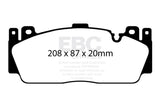 EBC 12+ BMW M5 4.4 Twin Turbo (F10) Redstuff Front Brake Pads EBC Brake Pads - Performance  AXOPROS