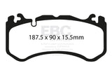 EBC 12+ Maserati Quattroporte 3.8 Twin Turbo Yellowstuff Front Brake Pads EBC Brake Pads - Performance  AXOPROS