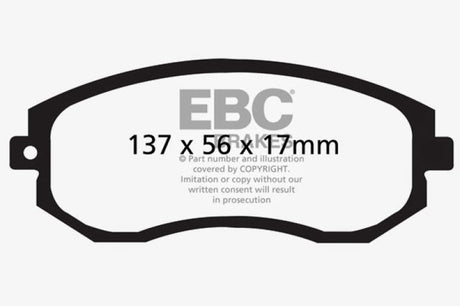 EBC 12+ Scion FR-S 2 Yellowstuff Front Brake Pads EBC Brake Pads - Performance  AXOPROS
