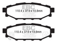 EBC 12+ Subaru BRZ 2.0 (solid rear rotors) Redstuff Rear Brake Pads EBC Brake Pads - Performance  AXOPROS
