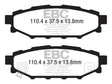 EBC 12+ Subaru BRZ 2.0 (solid rear rotors) Ultimax2 Rear Brake Pads EBC Brake Pads - OE  AXOPROS