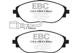 EBC 12+ Volkswagen CC 3.6 Greenstuff Front Brake Pads EBC Brake Pads - Performance  AXOPROS