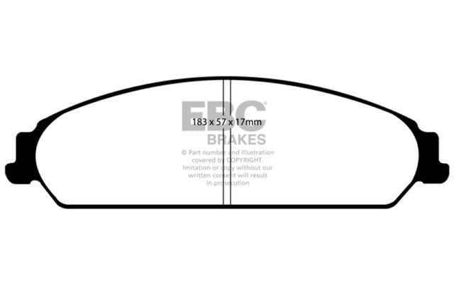 EBC 13-14 Chrysler 200 3.6 Yellowstuff Front Brake Pads EBC Brake Pads - Performance  AXOPROS