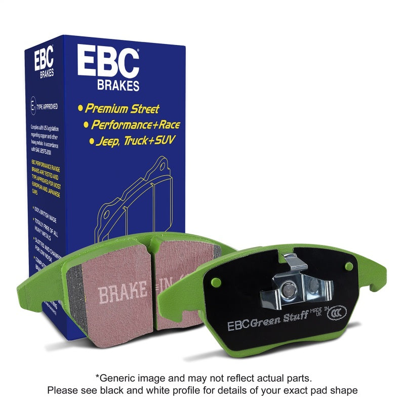 EBC 13-15 Acura ILX 1.5 Hybrid Greenstuff Front Brake Pads EBC Brake Pads - Performance  AXOPROS