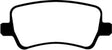 EBC 13-15 Land Rover LR2 2.0 Turbo Yellowstuff Rear Brake Pads EBC Brake Pads - Performance  AXOPROS
