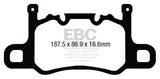 EBC 13-15 Porsche 911 (991) (Cast Iron Rotor only) 3.8 GT3 Yellowstuff Rear Brake Pads EBC Brake Pads - Performance  AXOPROS