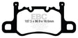 EBC 13-15 Porsche 911 (991) (Cast Iron Rotor only) 3.8 GT3 Yellowstuff Rear Brake Pads EBC Brake Pads - Performance  AXOPROS