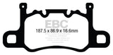 EBC 13-15 Porsche 911 (991) (Cast Iron Rotor only) 3.8 GT3 Yellowstuff Rear Brake Pads EBC Brake Pads - Performance  AXOPROS