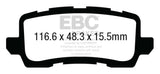 EBC 13+ Acura RLX 3.5 Redstuff Rear Brake Pads EBC Brake Pads - Performance  AXOPROS