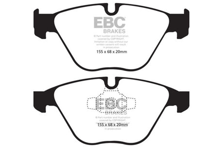 EBC 13+ BMW X1 2.0 Turbo (28i) Redstuff Front Brake Pads EBC Brake Pads - Performance  AXOPROS