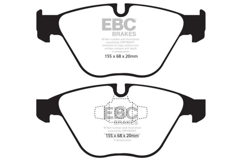 EBC 13+ BMW X1 2.0 Turbo (28i) Redstuff Front Brake Pads EBC Brake Pads - Performance  AXOPROS