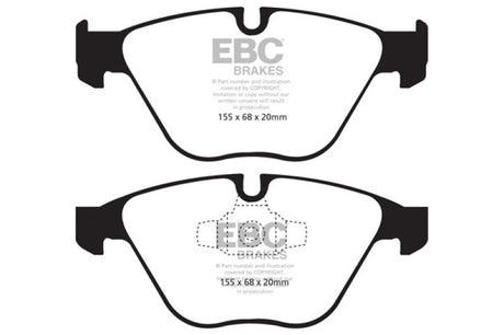EBC 13+ BMW X1 2.0 Turbo (28i) Redstuff Front Brake Pads EBC Brake Pads - Performance  AXOPROS