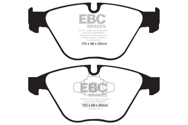 EBC 13+ BMW X1 2.0 Turbo (28i) Redstuff Front Brake Pads EBC Brake Pads - Performance  AXOPROS