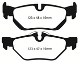 EBC 13+ BMW X1 2.0 Turbo (28i) Redstuff Rear Brake Pads EBC Brake Pads - Performance  AXOPROS