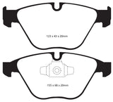 EBC 13+ BMW X1 2.0 Turbo (28i) Yellowstuff Front Brake Pads EBC Brake Pads - Performance  AXOPROS
