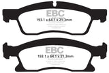 EBC 13+ Dodge Durango 5.7 Greenstuff Front Brake Pads EBC Brake Pads - Performance  AXOPROS