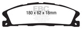 EBC 13+ Ford Explorer 3.5 Twin Turbo 4WD Greenstuff Front Brake Pads EBC Brake Pads - Performance  AXOPROS