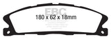 EBC 13+ Ford Explorer 3.5 Twin Turbo 4WD Greenstuff Front Brake Pads EBC Brake Pads - Performance  AXOPROS