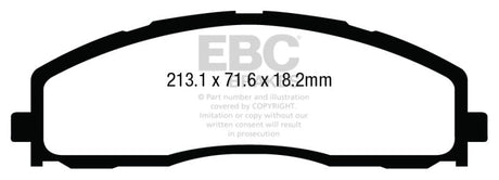 EBC 13+ Ford F250 (inc Super Duty) 6.2 (2WD) Extra Duty Front Brake Pads EBC Brake Pads - Performance  AXOPROS