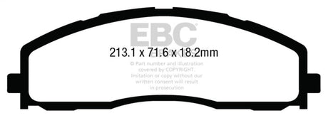 EBC 13+ Ford F250 (inc Super Duty) 6.2 (2WD) Extra Duty Front Brake Pads EBC Brake Pads - Performance  AXOPROS