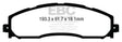 EBC 13+ Ford F250 (inc Super Duty) 6.2 (2WD) Extra Duty Rear Brake Pads EBC Brake Pads - Performance  AXOPROS