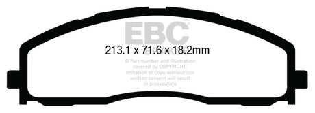 EBC 13+ Ford F250 (inc Super Duty) 6.2 (2WD) Greenstuff Front Brake Pads EBC Brake Pads - Performance  AXOPROS